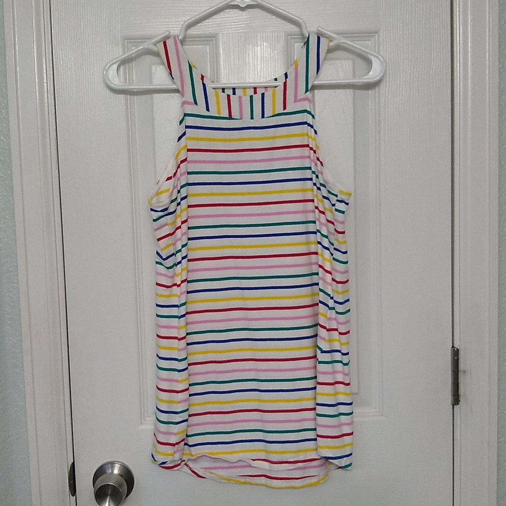 Rainbow Striped Rocker Tank - Picture 3 of 3